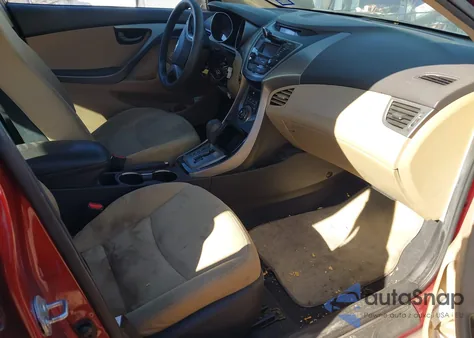 2013 Hyundai Elantra Gls from USA, damaged, VIN 5NPDH4AEXDH249829